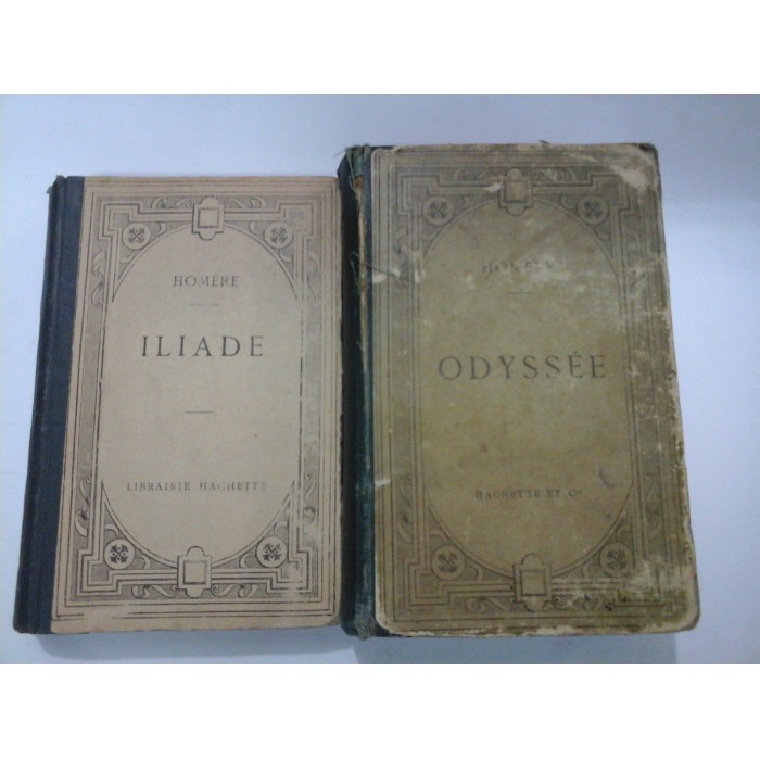 ILIADE, ODYSSEE - HOMERE (editie 1890) - - ILIADA, ODISEEA HOMER - 2 volume - textele sunt in limba greaca ILIADE, ODYSSEE - HOMERE (editie 1890) - - ILIADA, ODISEEA HOMER - 2 volume - textele sunt in limba greaca